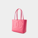 Sac À Main Dg Logo - Dolce&Gabbana - Cuir - Lilas