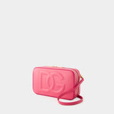 Sac À Bandoulière Dg Logo Camera - Dolce&Gabbana - Cuir - Rose