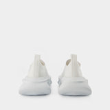 Sneakers Wave Lace Up - Dolce & Gabbana - Bianco/Argento