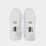 Sneakers Wave Lace Up - Dolce & Gabbana - Bianco/Argento