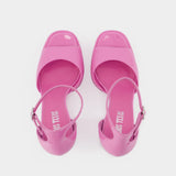 Sandales Tatiana Platforme - Paris Texas - Cuir - Flamingo