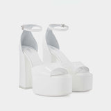 Sandales Tatiana Platforme - Paris Texas - Cuir - Blanc