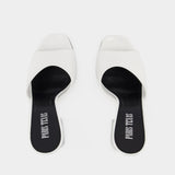 Mules Holly Anja - Paris Texas - Cuir - Blanc