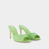 Mules Holly Stiletto 85 - Paris Texas - Peridot