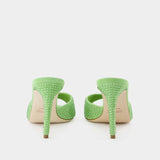 Mules Holly Stiletto 85 - Paris Texas - Peridot