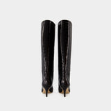 Bottes Stiletto Boot 60 - Paris Texas - Cuir - Noir