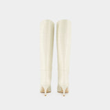 Bottes Stiletto 60 - Paris Texas - Cuir - Beige