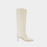 Bottes Stiletto 60 - Paris Texas - Cuir - Beige