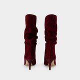Bottes Slouchy 60 - Paris Texas - Cuir - Cabernet