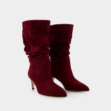 Bottes Slouchy 60 - Paris Texas - Cuir - Cabernet