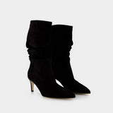 Bottes Slouchy 60 - Paris Texas - Cuir - Noir