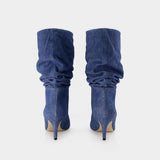 Bottes Slouchy 60 - Paris Texas - Cuir - Medium Wash