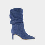 Bottes Slouchy 60 - Paris Texas - Cuir - Medium Wash