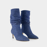 Bottes Slouchy 60 - Paris Texas - Cuir - Medium Wash