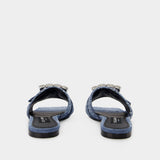Sandales Patchwork - Dolce & Gabbana - Denim - Cobalto Scuro