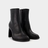 Bottines Lisa en Cuir Noir
