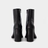 Bottines Lisa en Cuir Noir