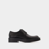 Bottines Constant à Lacets en Cuir Noir