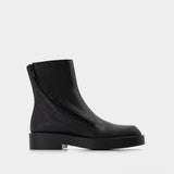 Bottines Ernest en Cuir Noir