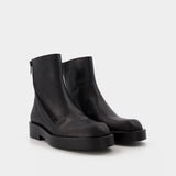 Bottines Ernest en Cuir Noir