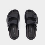 Sandales Block Henri - Ann Demeulemeester - Cuir - Noir