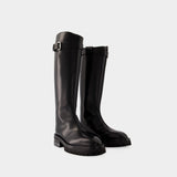 Bottes Nes Riding - Ann Demeulemeester - Cuir - Noir