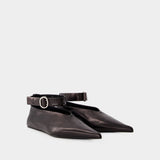 Sandales Ballet - Jil Sander - Cuir - Noir
