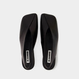 Sandales Ballet - Jil Sander - Cuir - Noir
