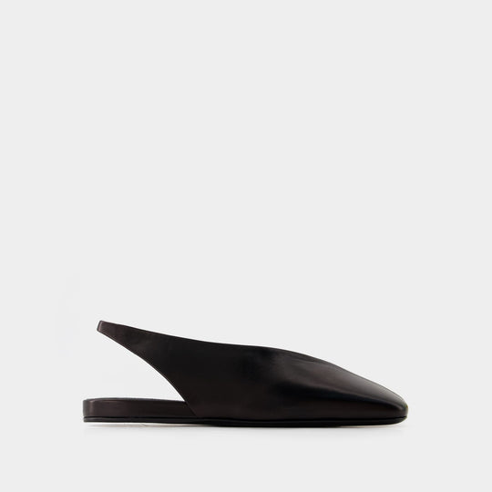 Sandales Ballet - Jil Sander - Cuir - Noir