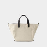 Sac Wander Square - Jil Sander - Tissu - Beige