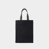Cabas Book Tote - Jil Sander - Coton - Noir