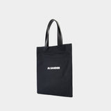 Cabas Book Tote - Jil Sander - Coton - Noir