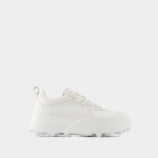 Sneakers - Jil Sander - Cuir - Blanc Porcelaine
