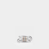 Bague Gemini Sg Pave en Argent