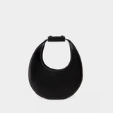Sac à Bandoulière Mini Moon - Staud - Cuir - Noir