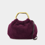 Sac Camille Shearling - Staud - Fourrure - Plum Plum