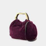 Sac Camille Shearling - Staud - Fourrure - Plum Plum