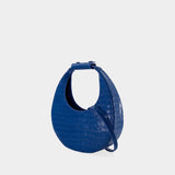 Sac à Bandoulière Mini Moon - Staud - Cuir - Bleu