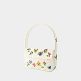 Sac Porté Épaule Tommy Beaded - Staud - Synthétique - Blanc