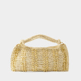 Sac Porté Épaule Hera - Cult Gaia - Raffia - Doré