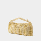 Sac Porté Épaule Hera - Cult Gaia - Raffia - Doré