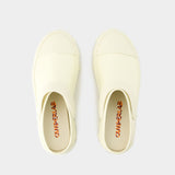 Mules Traktori - Camper - Cuir - Blanc