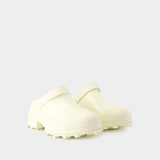 Mules Traktori - Camper - Cuir - Blanc