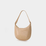 Sac Mini Hobo en Cuir Beige