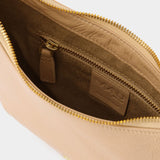 Sac Mini Hobo en Cuir Beige