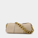 Sac Mini Cylinder en Cuir Ivoire