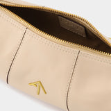 Sac Mini Cylinder en Cuir Ivoire