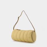 Sac Padded Cylinder en Cuir Crème