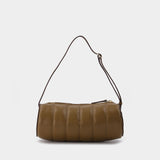 Sac Padded Cylinder en Cuir Marron