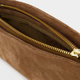 Sac Hobo Mini Curve - Manu Atelier - Cuir - Mocha/Noir